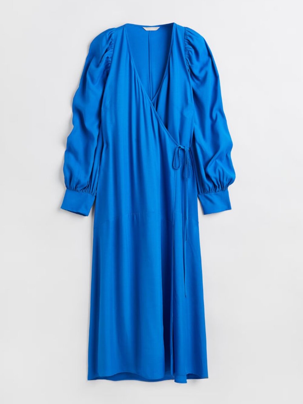 H&M Cerulean Blue Wrap Maxi Dress
